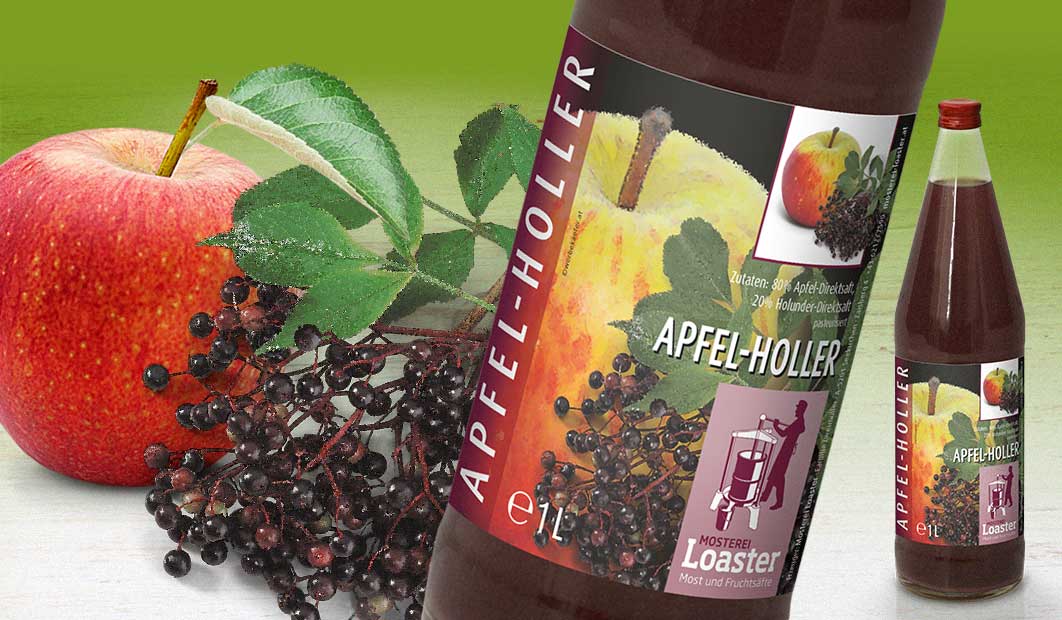 Loaster Apfel-Holler Fruchtsaft