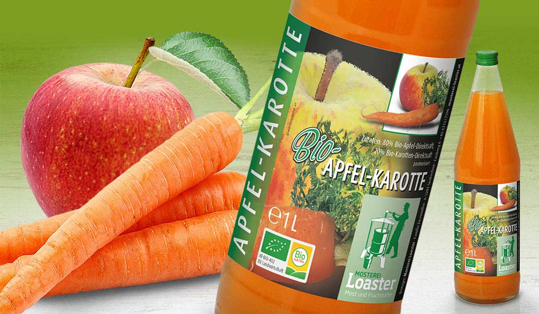 Loaster BIO Apfel-Karotte Fruchtsaft