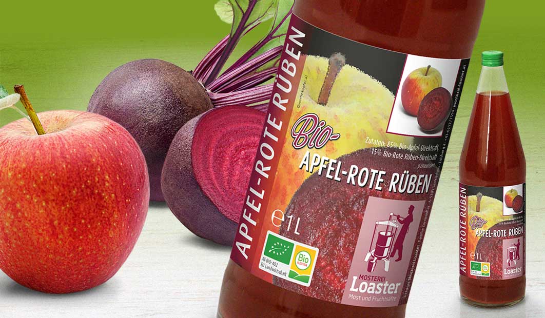 Loaster BIO Apfel-Rote Rueben Fruchtsaft