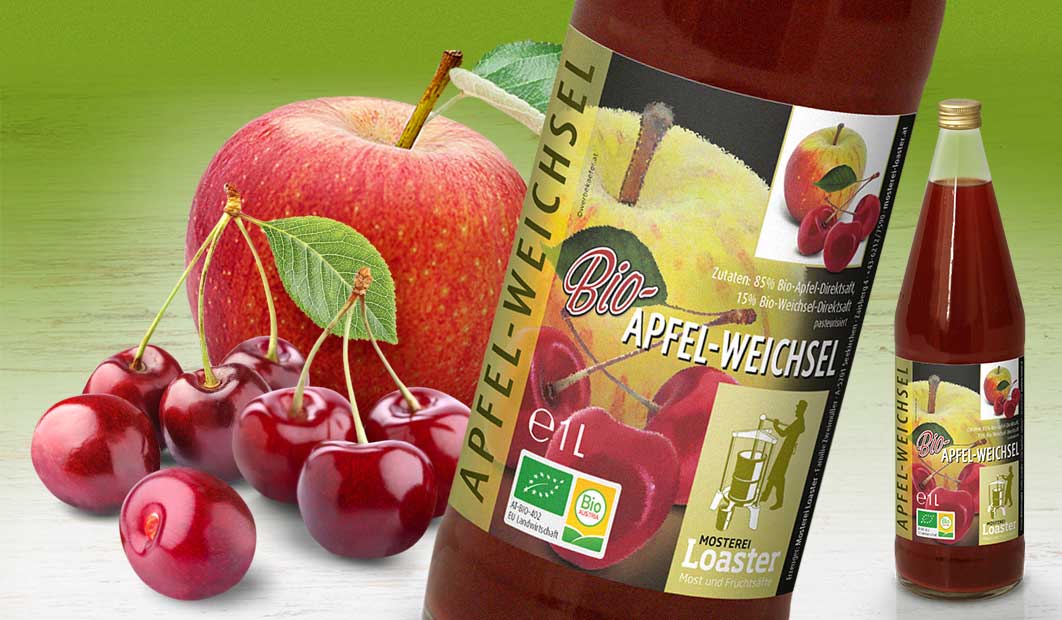 Loaster BIO Apfel-Weichsel Fruchtsaft