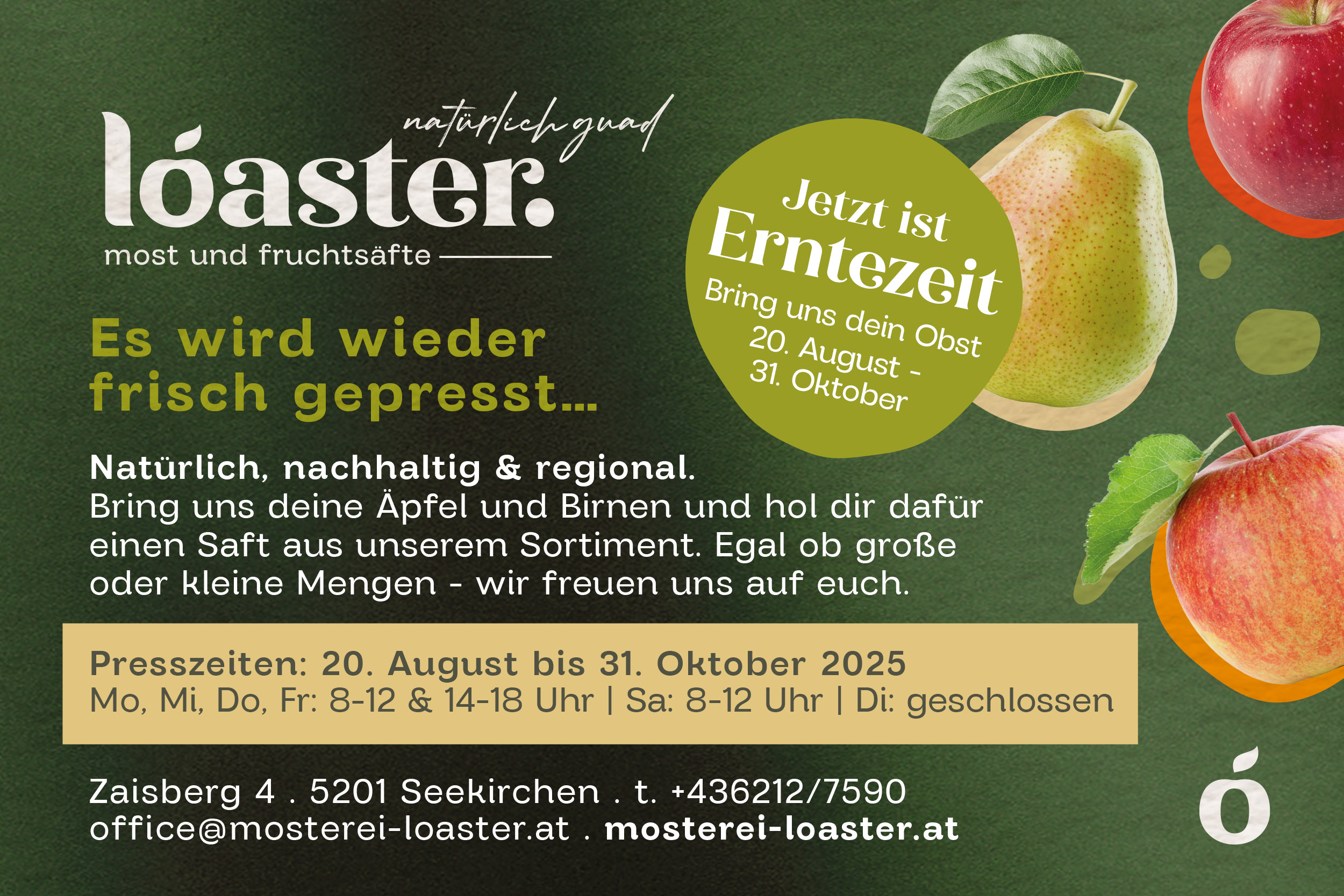 Obsttausch Mosterei LOASTER